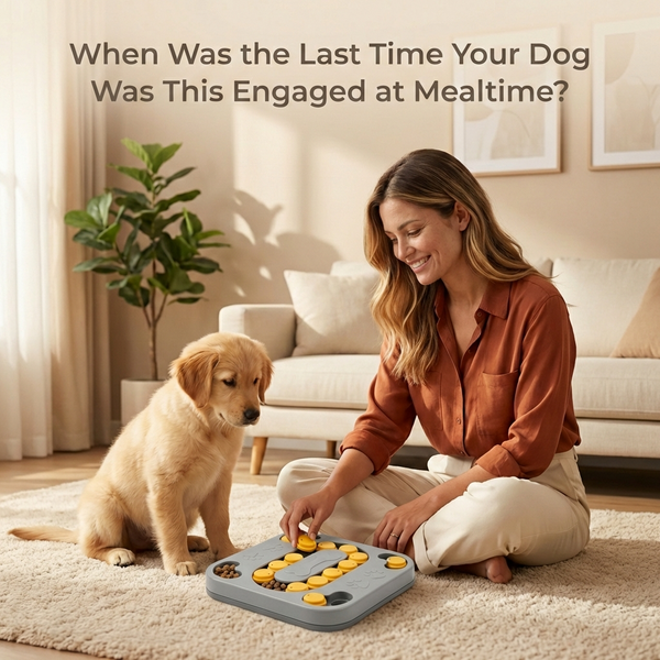 MindGrow’s guided puzzle design prevents large mouthfuls and slows eating naturally  helping your dog stay calm, comfortable, and satisfied after every meal.