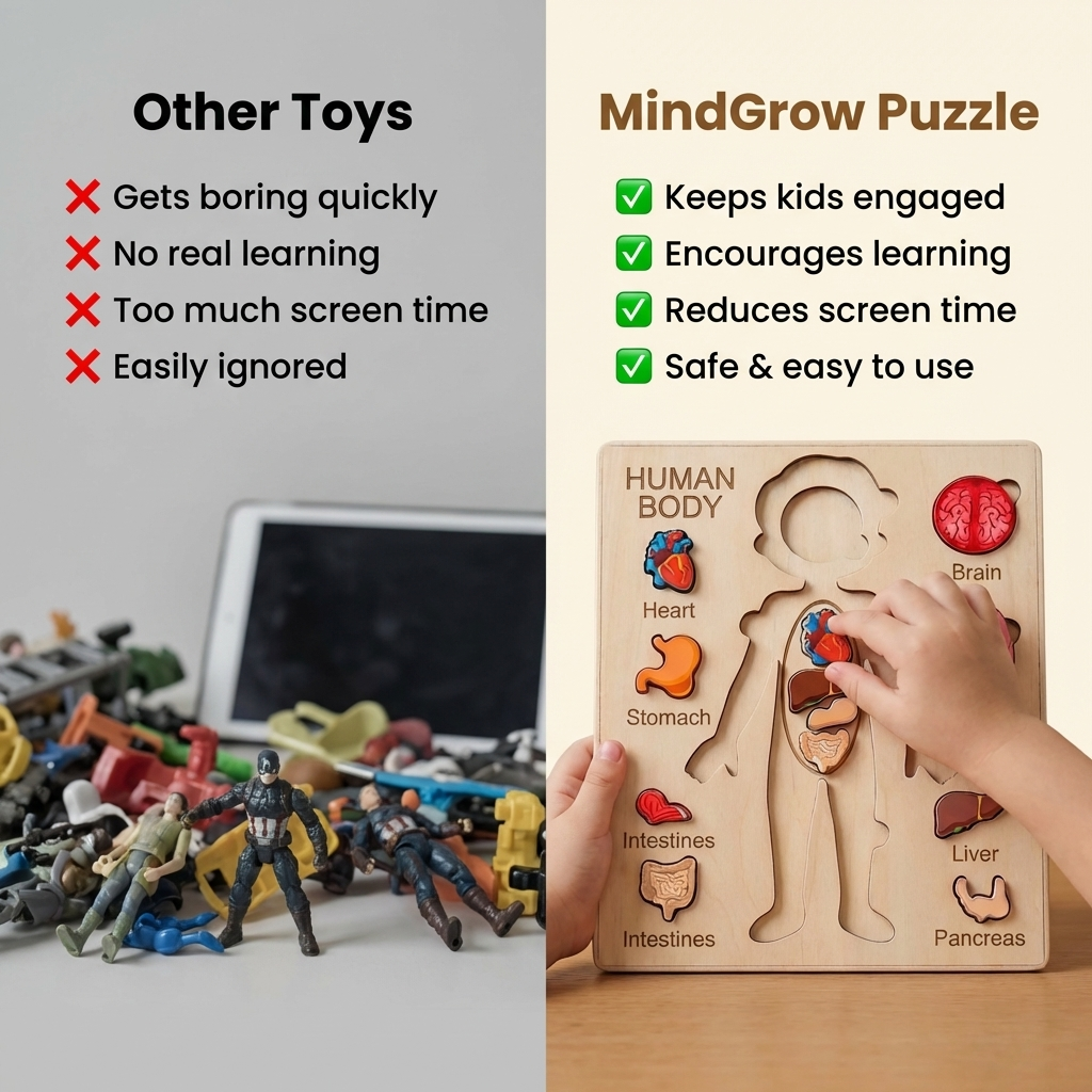 MindGrow Human Body Puzzles